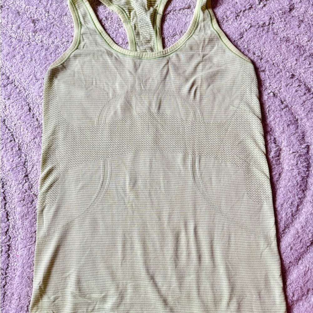 Highlighter Yellow Lululemon Swiftly Tank Top